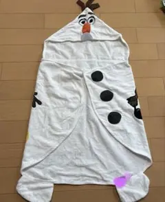 オラフ　アナ雪　なりきりタオル　フード付きタオル
