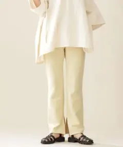 スウェット ワイドパンツ