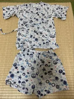 三杵 大阪 丸十 子供用甚平 上下セット 110cm 日本製