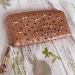 JIMMY CHOO 長財布 スター スタッズ ピンクのサムネイル