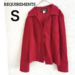 REQUIREMENTS テーラードジャケット S レッド