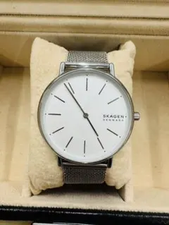 腕時計】SKAGEN SKW6493 白 革ベルト×SS 稼働品 - メルカリ