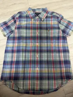 Ralph Lauren 半袖チェックシャツ 120