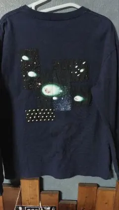 graniph ライドオンシューティングスター　ロングTシャツ　宇宙犬