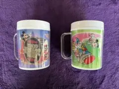 東京ディズニーランド　5周年記念 コカコーラ ノベルティ コップ 2種1988年
