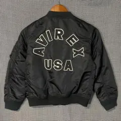 90s alpha leather patch ma-1 USA製 jkt - メルカリ
