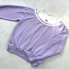 裏起毛　トレーナー　パープル　160