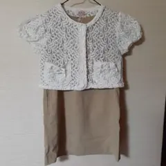 110サイズ　レースボレロとノースリーブワンピース