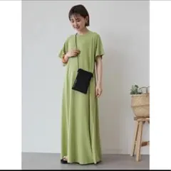 アメリカンホリック　マキシワンピース　ロングワンピース　グリーン　Ｌ