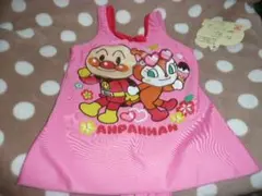女の子　アンパンマン・ドキンちゃん　ピンク　水着　８０ｃｍ