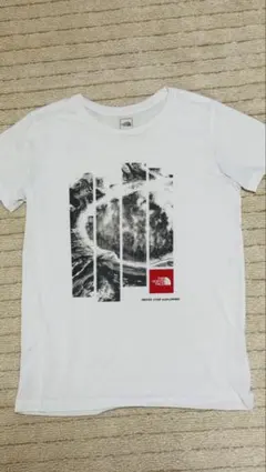 【THE NORTH FACE】半袖Tシャツ フォトプリント 白/赤のサムネイル