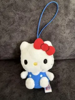ハローキティ ぬいぐるみストラップ 青 寿司屋 平成レトロ - メルカリ