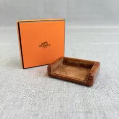 美品 HERMES エルメス 漆塗り ウッドポスト ホルダー トレイ