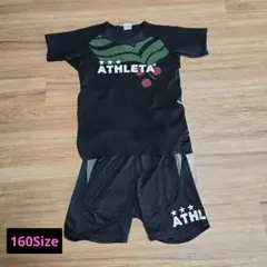 ATHLETA ブラック シャツとショーツ 160サイズ　セットアップ