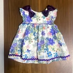 【美品】アナスイミニ 花柄 チュニック ワンピース 80 ちょうちょ レディバグのサムネイル