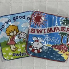 SWIMMER スイマー ミニタオル ハンドタオル 2枚セット