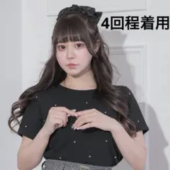 pium ラインストーンTシャツ（BL）　❌