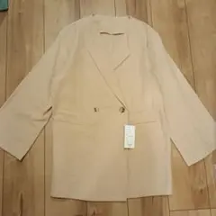 【新品】М ベージュ テーラードジャケット