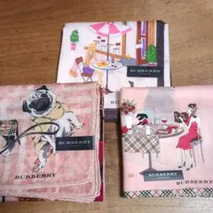 BURBERRY ハンカチ 3枚セット