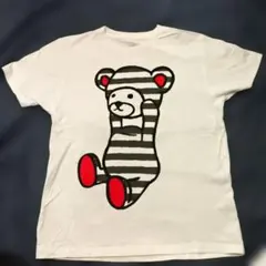 ストライプのクマ Tシャツ Sサイズ　graniphのサムネイル