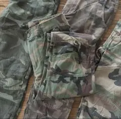 迷彩無地ファティーグカーゴパンツ【新品・未使用】