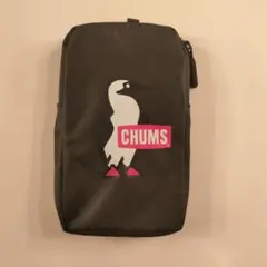 CHUMS 黒ポーチ メッシュ背面付き　未使用品