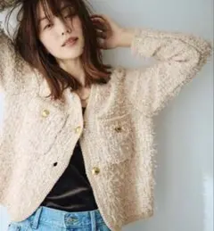 【Mila Owen】完売品⭐︎春におすすめ⭐︎ニットツイードショートジャケット