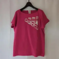 美品Lサイズ⭐adidas（アディダス） CLIMLITE ピンク速乾Tシャツ