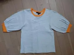 SUGAR SPOON ボーダー パフスリーブ Tシャツ Fのサムネイル