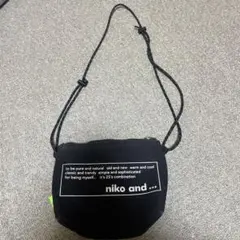 niko and... ショルダーバッグ 黒