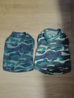 迷彩柄犬服 サイズ3とLサイズ 2枚セット