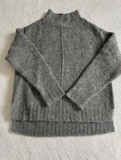 しまむらグレー タートルネック セーター