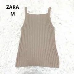 ザラ　ニット　キャミソール　おしゃれ　M