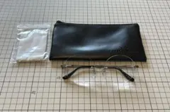 大人気 リムレス ウシジマくん風 男女兼用 軽量メガネ jg3133sv2