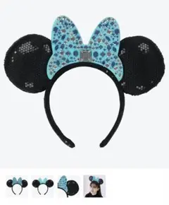 ディズニーリゾート ラインストーン ミニーカチューシャ