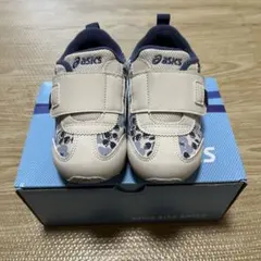 ASICS キッズスニーカー ホワイト/ネイビー　アイダホ