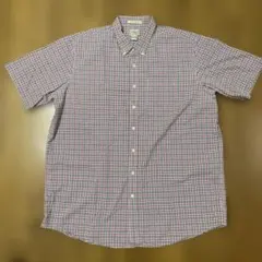 L.L.Bean エルエルビーン半袖チェックシャツXXL