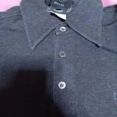 グッチ　ダークグレー　ポロシャツ