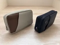 ルフトハンザ航空 ビジネスクラスアメニティポーチ(100周年ブラウン、ネイビー)