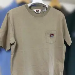 BEN DAVISベンデイビス・ポケット・ワッペンTシャツ・ベージュ・Mサイズ