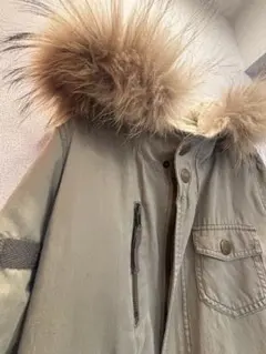 【deicy 】リアルラクーンファー付き ミリタリージャケット モッズコート