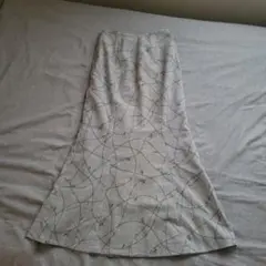 花柄マーメイドロングスカート