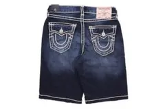 美品 True Religion ハーフパンツ デニムパンツ ネイビー W30のサムネイル