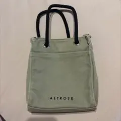 ALTROSE キャンバス ショルダーバッグ カーキ