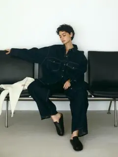 未使用品　EDWIN×ETRE TOKYOデニムシャツジャケット　INDIGO