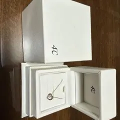 4℃ ネックレス シルバーカラー ハートモチーフ