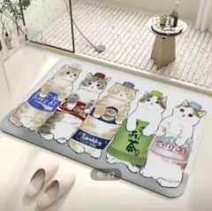 モフサンド　バーガーにゃん　ルームマット　ラグマット　mofusand 猫