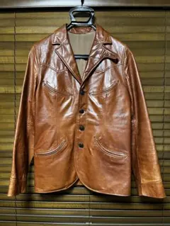 値下げWEST RIDE ウエストライドゴートレザージャケット34のサムネイル