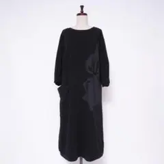 Moomin×apart of me. ロングワンピース 黒 F *CD1367