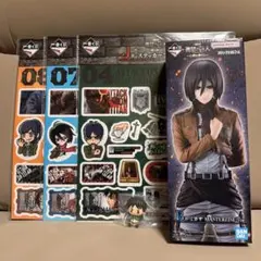 進撃の巨人心臓を捧げよ 이치방쿠지 フィギュア B賞 ミカサ H章 エレン J賞付き